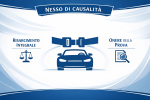 Avvocato con esperienza in incidenti stradali a Frosinone e Cassino - Schema sul nesso causale e cinture di sicurezza.